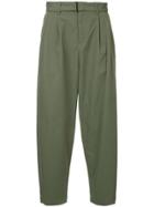 Attachment Pleated Trousers - Green