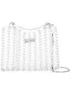 Paco Rabanne Metal Ring Detail Shoulder Bag, Women's, Grey, Plastic