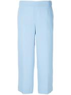 P.a.r.o.s.h. Cropped Straight Trousers - Blue
