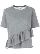 Carven Ruffled Trim Sweatshirt - Grey