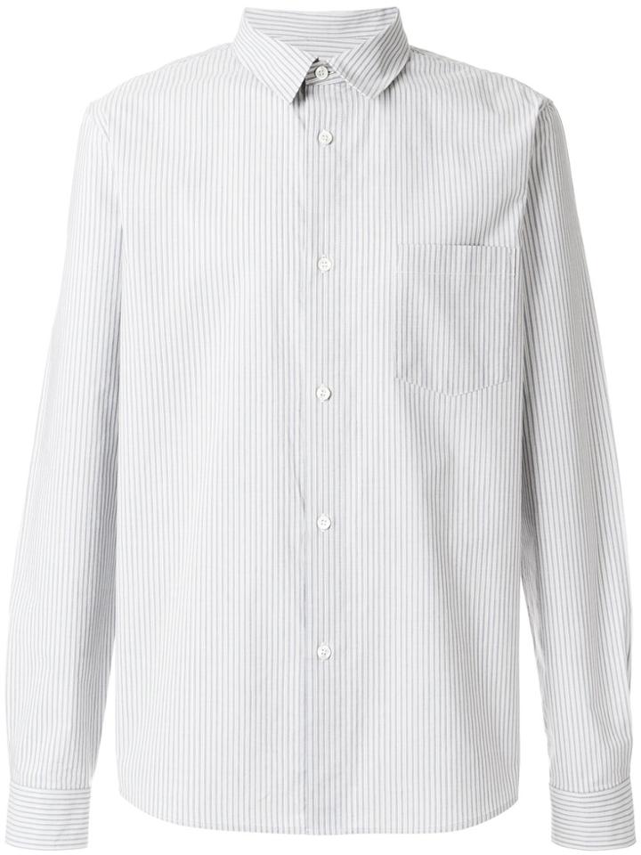 A.p.c. Striped Fitted Shirt - Blue