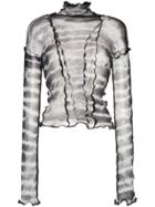 Asai Hot Wok Tie-dye Fitted Top - Grey