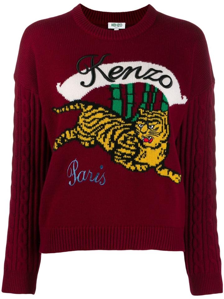 Kenzo Running Tiger Sweater - Red