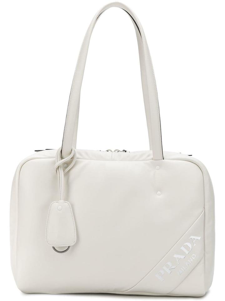 Prada Top Handles Tote - White