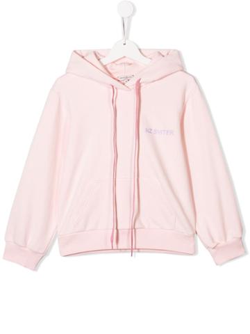 Natasha Zinko Kids Teen Drawstring Hoodie - Pink