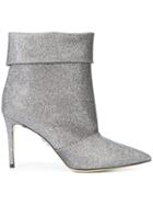 Paul Andrew Pointed Toe Ankle Boots - Metallic