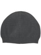 Rick Owens Ribbed Knit Beanie Hat - Grey