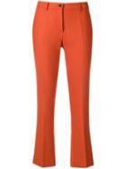 Pt01 Flared Cropped Trousers - Yellow & Orange