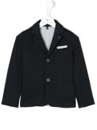 Armani Junior - Pocket Square Blazer - Kids - Cotton/polyamide/polyester/spandex/elastane - 6 Yrs, Blue