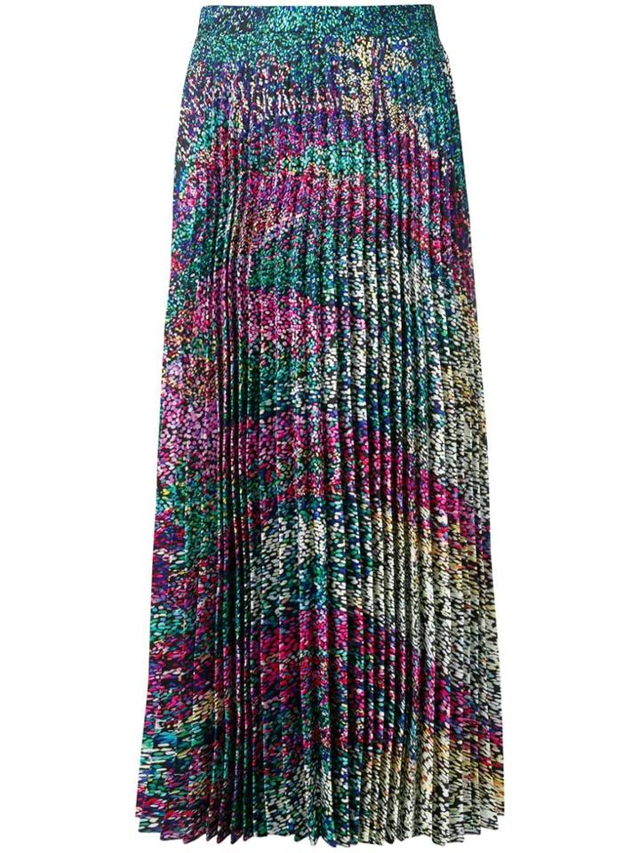 Mary Katrantzou Pleated Midi Skirt - Black