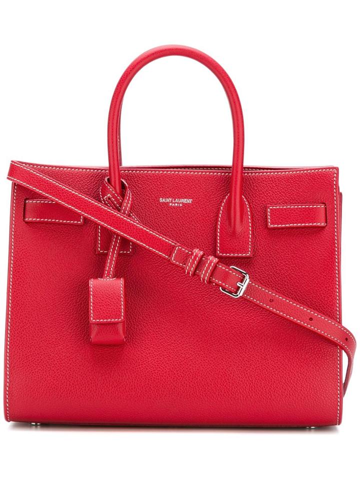 Saint Laurent Baby 'sac De Jour' Tote - Red