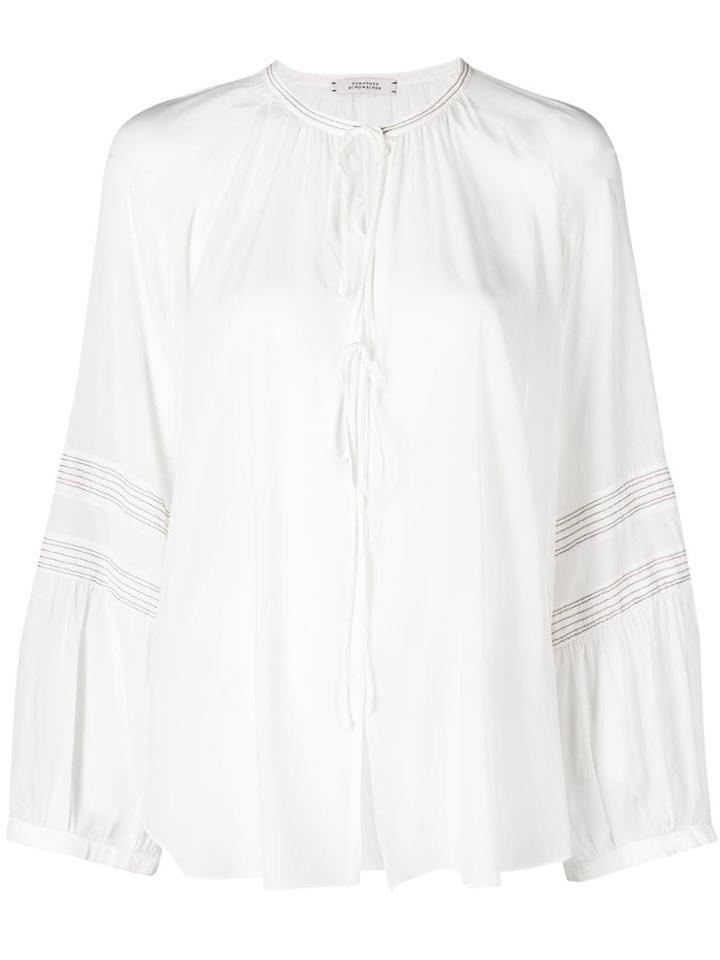 Dorothee Schumacher Tie Neck Detail Blouse - White
