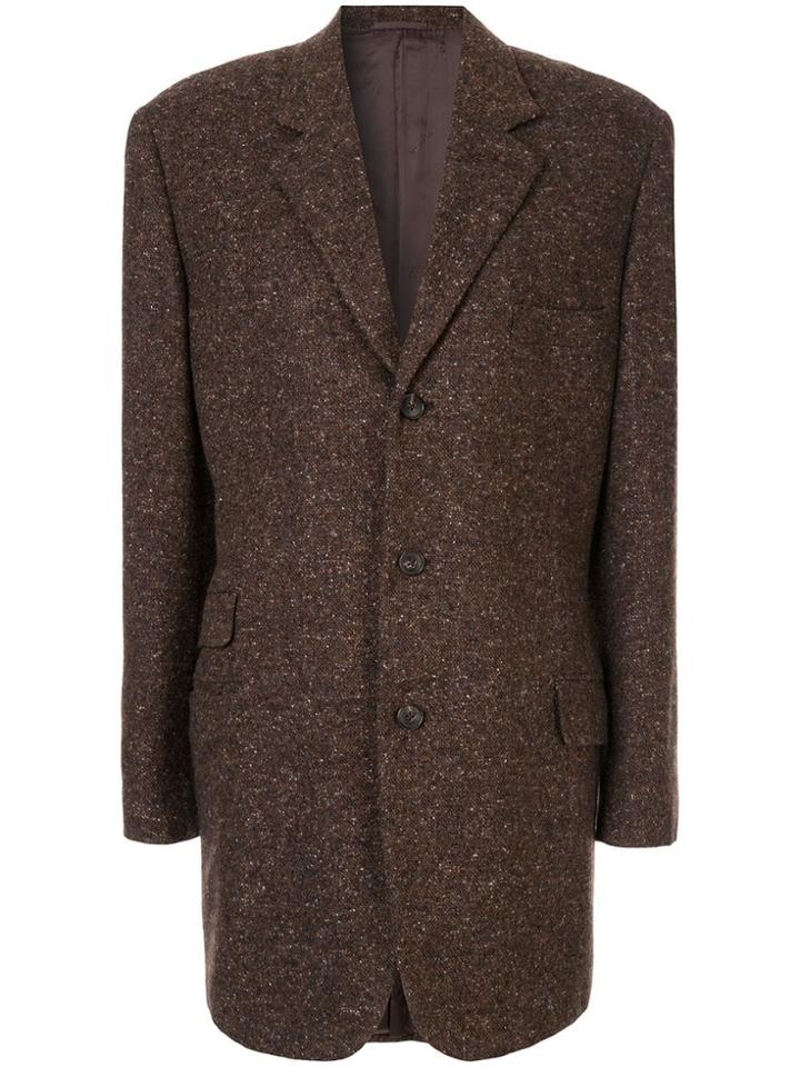 Hermès Pre-owned Oversized Blazer Style Jacket - Brown
