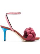 Marco De Vincenzo Braided Strap Sandals - Pink & Purple
