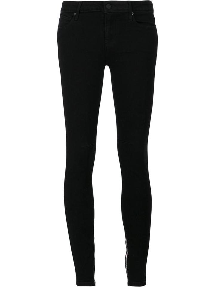 Rta 'alexa' Skinny Trousers, Women's, Size: 27, Black, Cotton/spandex/elastane/other Fibres