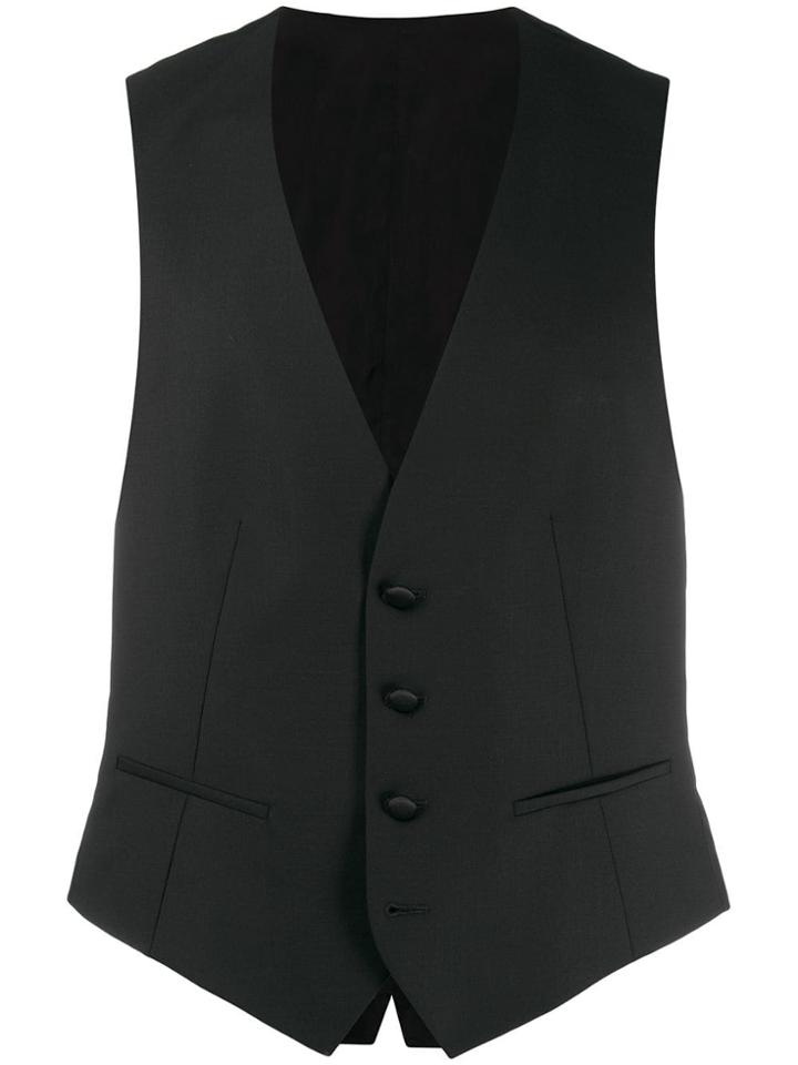 Z Zegna Classic Waistcoat - Black