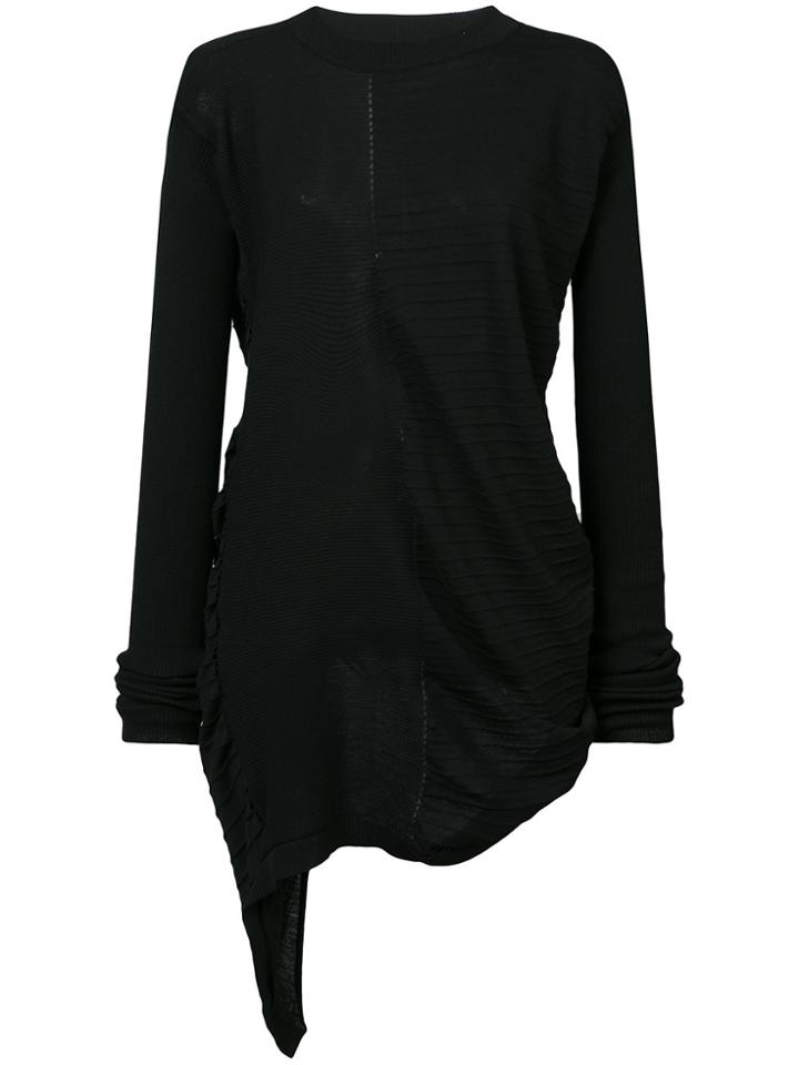 Rick Owens Raw Hem Top - Black