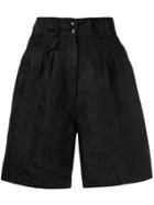 Etro Crumpled Effect Shorts - Black