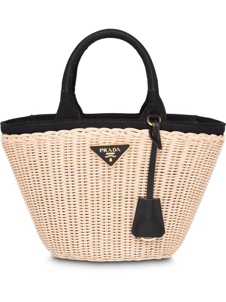 Prada Wicker Bag - Neutrals