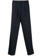 White Sand Tapered Relaxed-fit Trousers - Blue
