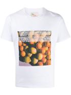 Esteban Cortazar Printed Cotton T-shirt - White