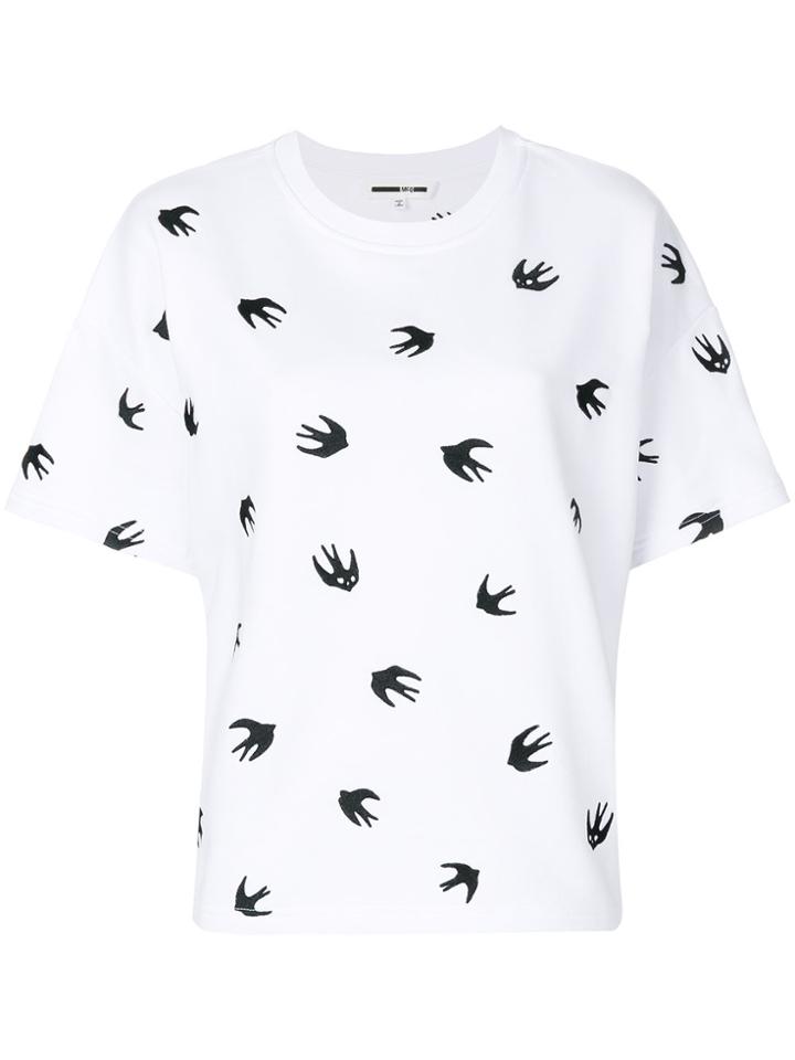 Mcq Alexander Mcqueen Swallow Motif T-shirt - White