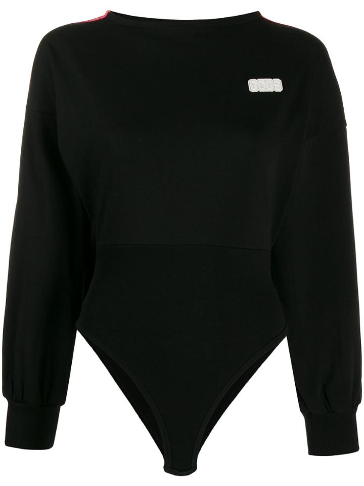 Gcds Logo Patch Bodysuit - Black