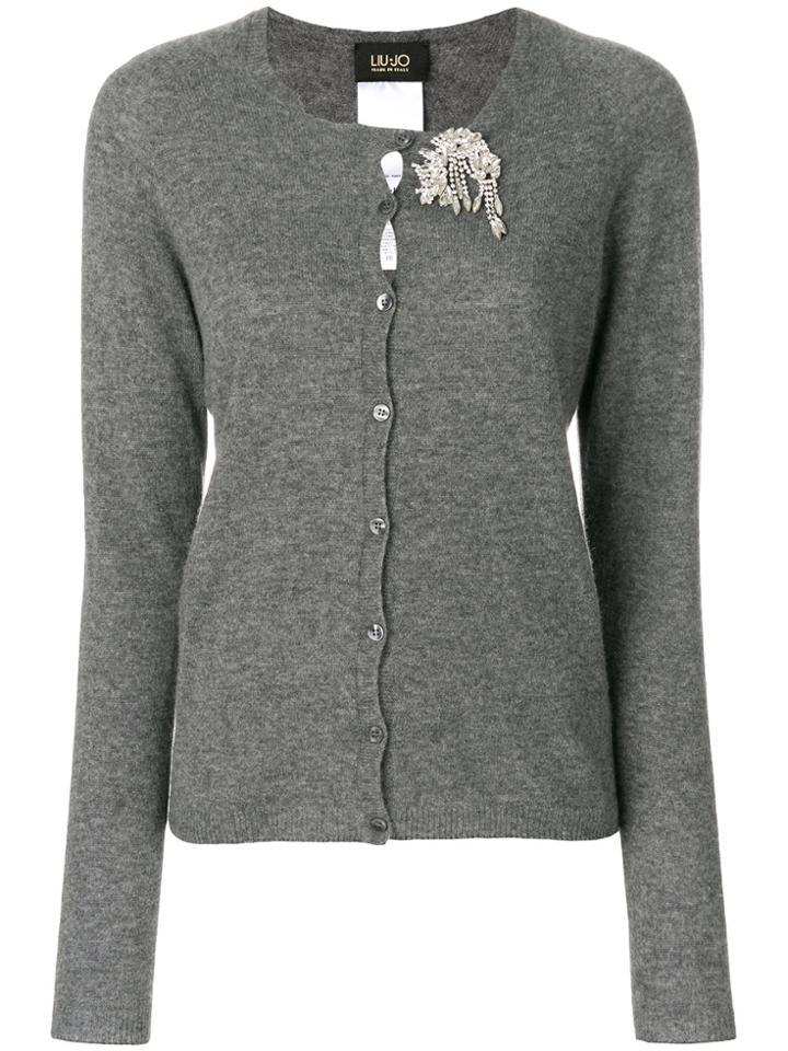 Liu Jo Embellished Cardigan - Grey
