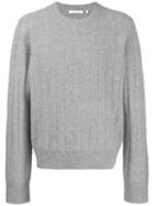 Helmut Lang Felted Crewneck Sweater - Grey