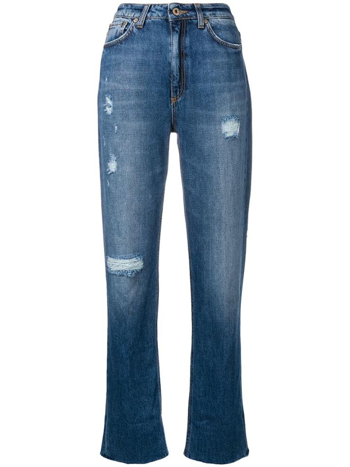 Dondup Cropped Loose Jeans - Blue
