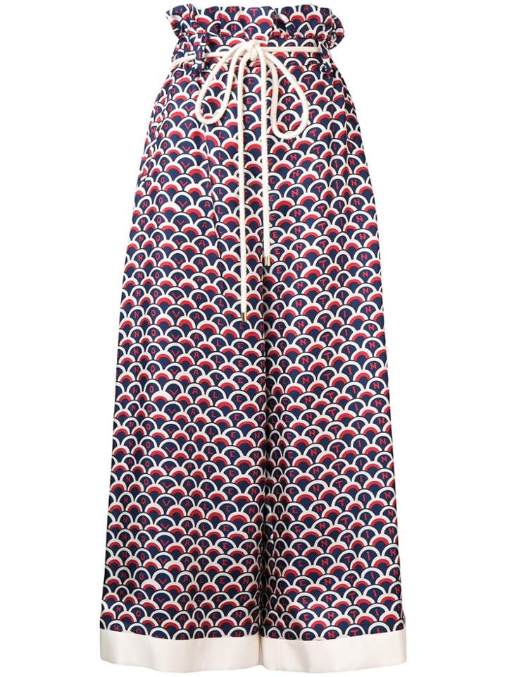 Valentino Scale Twill Trousers - Blue