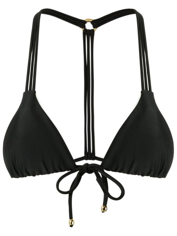 Blue Man Triangle Bikini Top, Women's, Size: Medium, Black, Lyocell