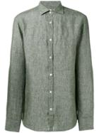 Danolis Woven Shirt, Men's, Size: 41, Green, Linen/flax