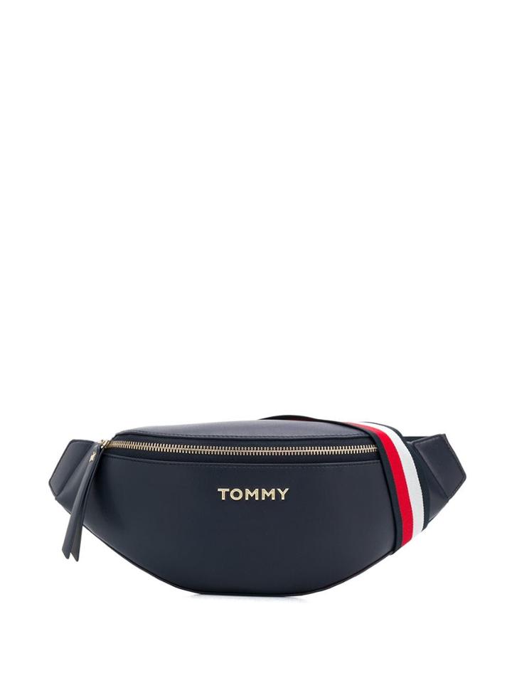 Tommy Hilfiger Logo Plaque Bum Bag - Blue