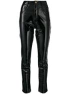 Chiara Ferragni Vinyl Skinny Trousers - Black