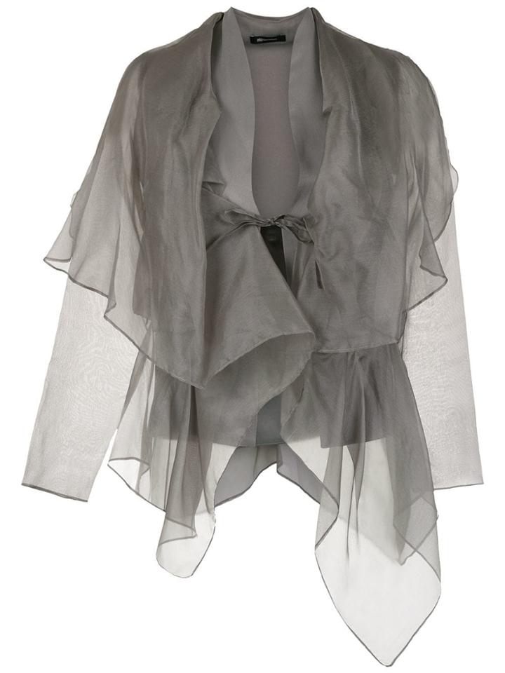 Uma Raquel Davidowicz Michele Asymmetric Cardigan - Green