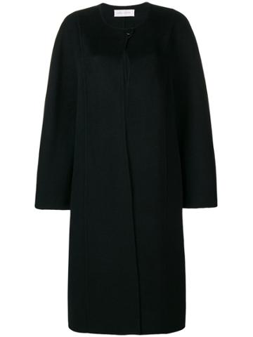 Mila Schon Vintage Buttoned Coat - Black