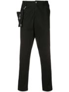Moschino Zip Pocket Chinos - Black