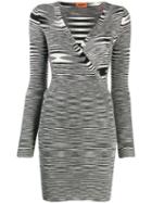 Missoni Striped Long-sleeve Dress - Black
