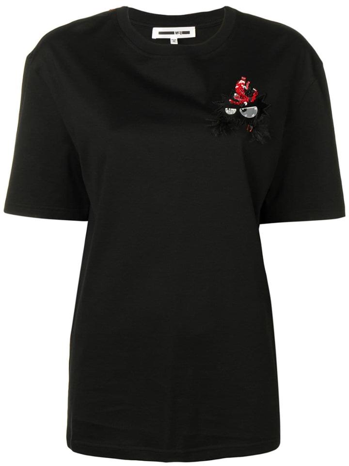 Mcq Alexander Mcqueen Chest Print T-shirt - Black
