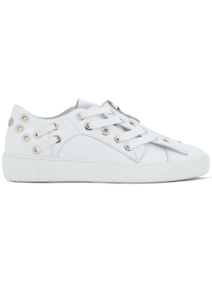 No21 Lace-up Sneakers - White