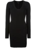 Rag & Bone Ribbed Knit Fitted Dress