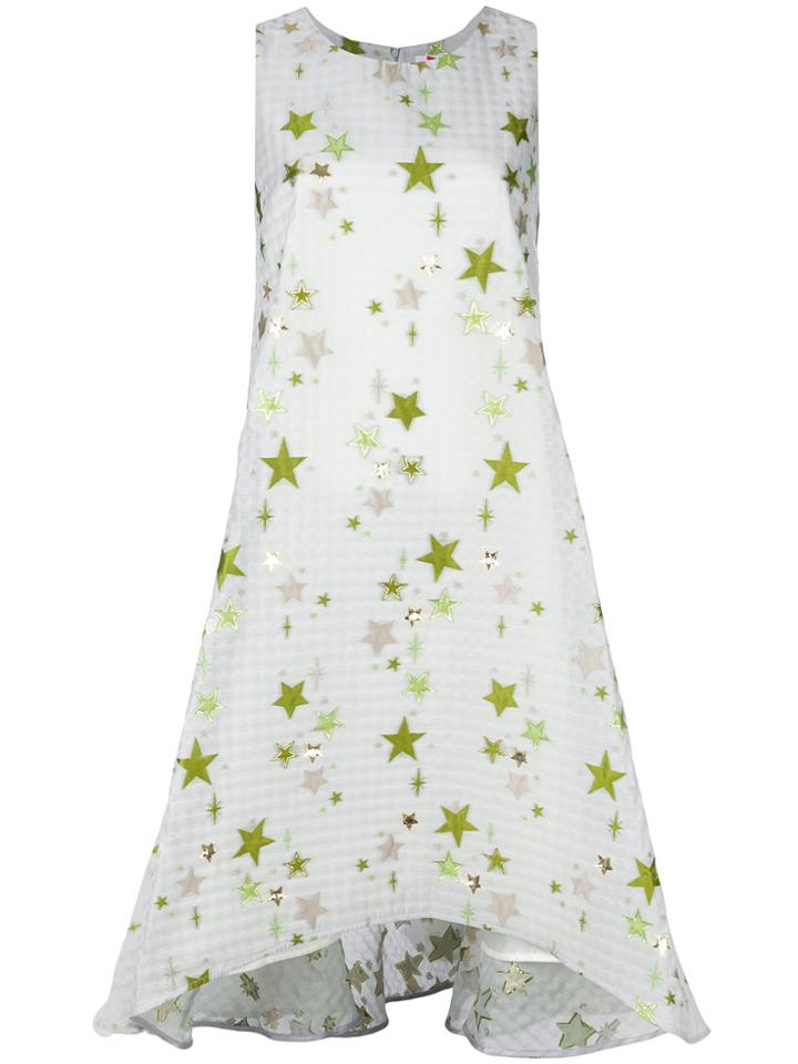 Ultràchic Star Print Flared Dress - Blue