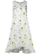 Ultràchic Star Print Flared Dress - Blue