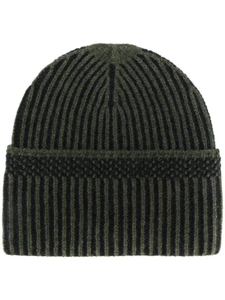 Diesel Ribbed Beanie - Green