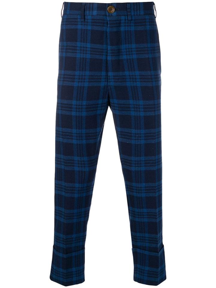 Vivienne Westwood Plaid Trousers - Blue
