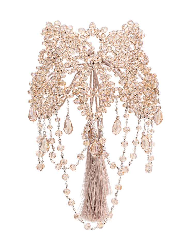 Night Market Crystal Beaded Necklace - Nude & Neutrals