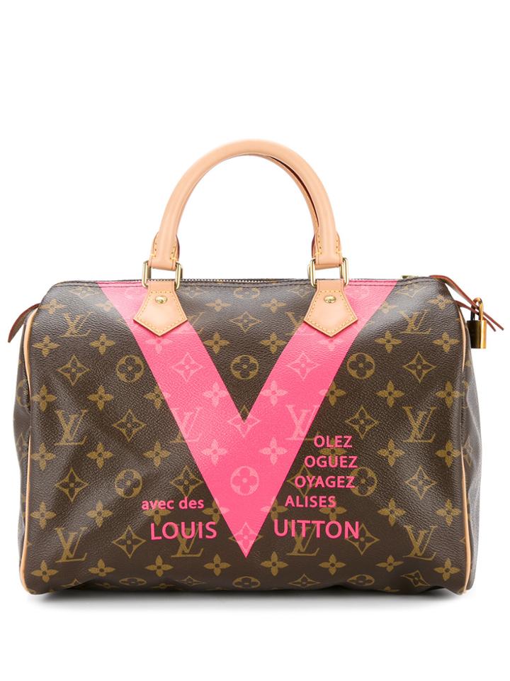 Louis Vuitton Vintage Speedy 30 V Handbag - Brown