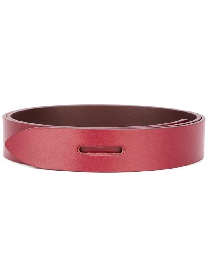 Isabel Marant Étoile 'lecce' Belt, Women's, Size: Medium, Red, Calf Leather