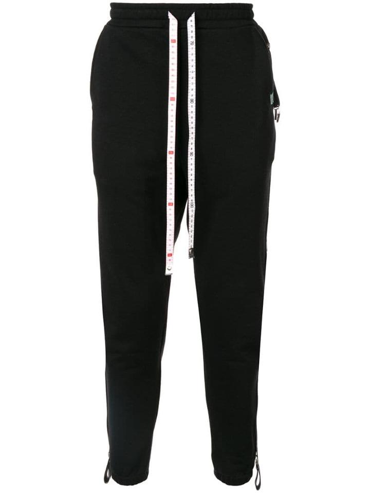 Maison Mihara Yasuhiro Side Logo Stripe Track Pants - Black